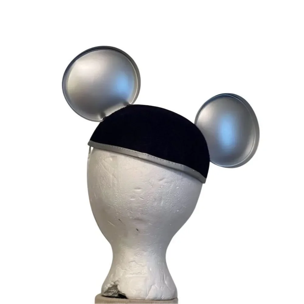 Disney‎ Store Mickey Mouse Ears Hat Silver Embroidered anniversary rare